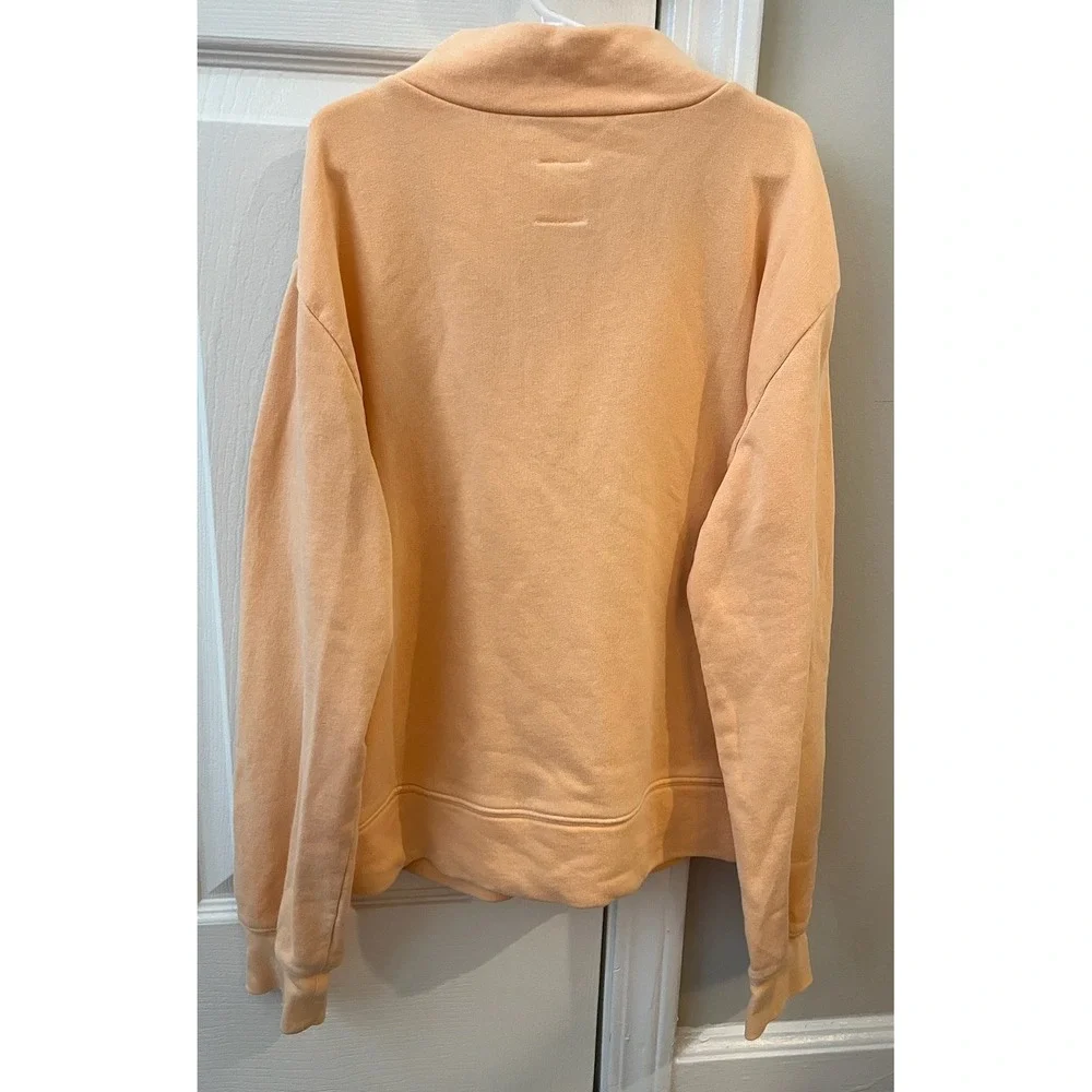 GAP Kids Peach Orange Half-Zip Pullover Fleece Sweatshirt Size XXL‎ 14-16